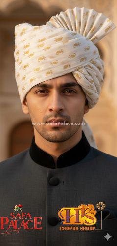 Carry Buti Gold Print PC Cotton safa